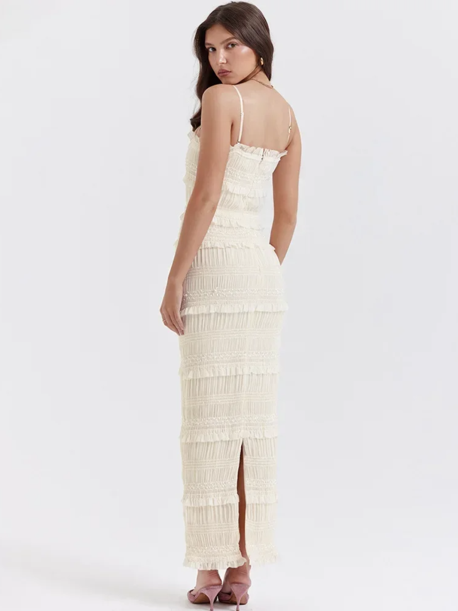 Vestido Longo Plissado Vivella Mariah - GOLDEN ERA