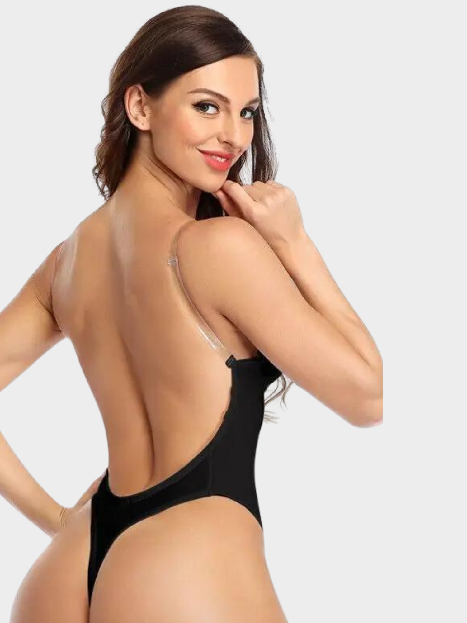Body Modelador Suit Decote Profundo Frente e Costas com Bojo Vivella