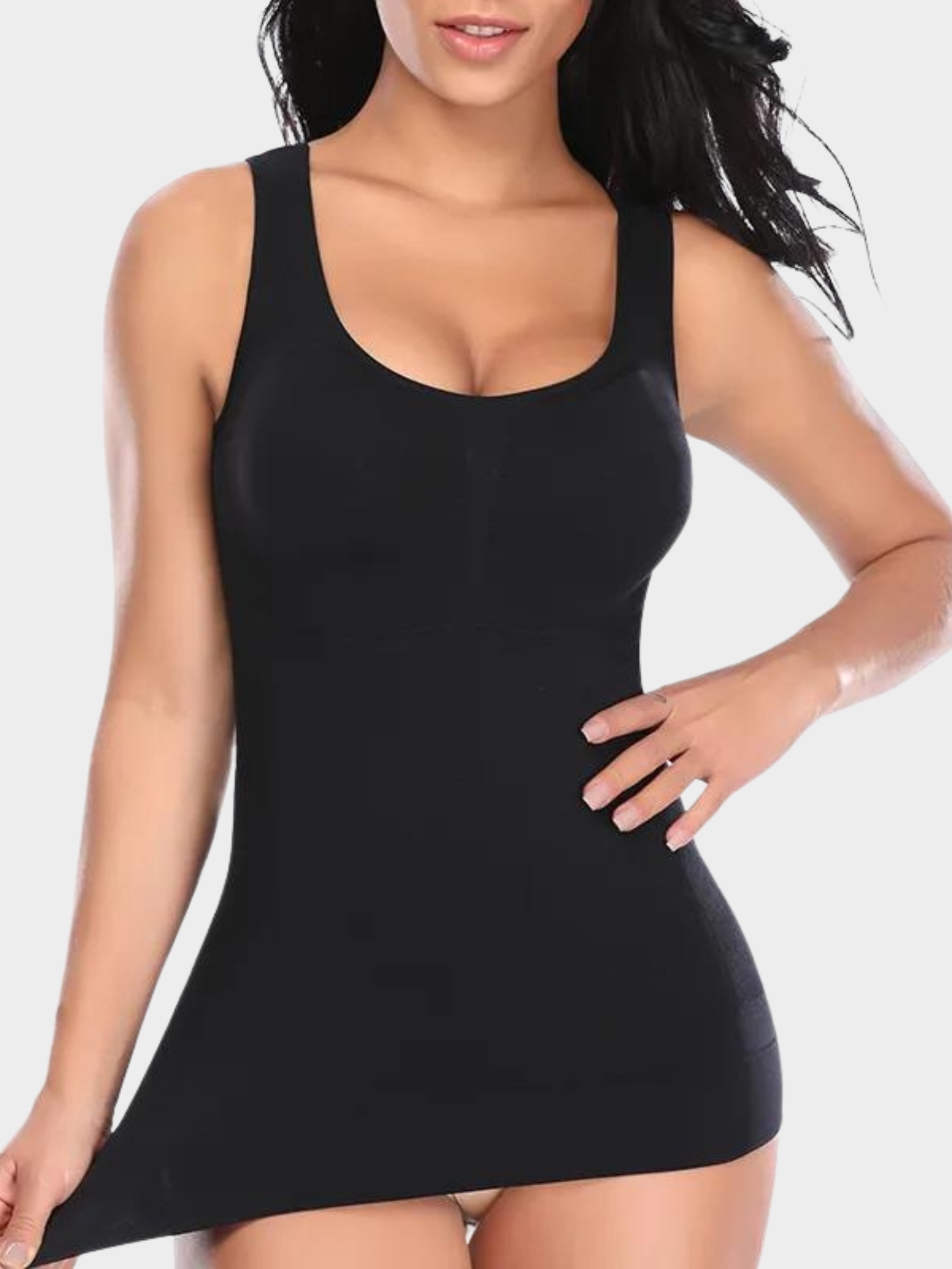 Regata Modeladora Suit Shape Slim Com Compressão Alças Largas Vivella