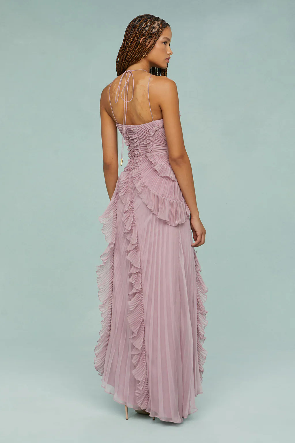Vestido Assimétrico Tendência Vivella Lilac