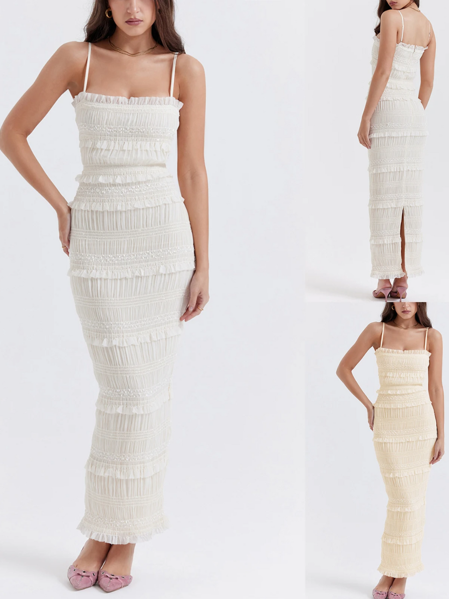 Vestido Longo Plissado Vivella Mariah - GOLDEN ERA