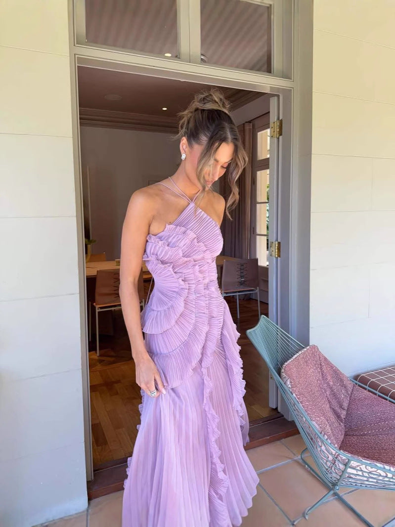 Vestido Assimétrico Tendência Vivella Lilac