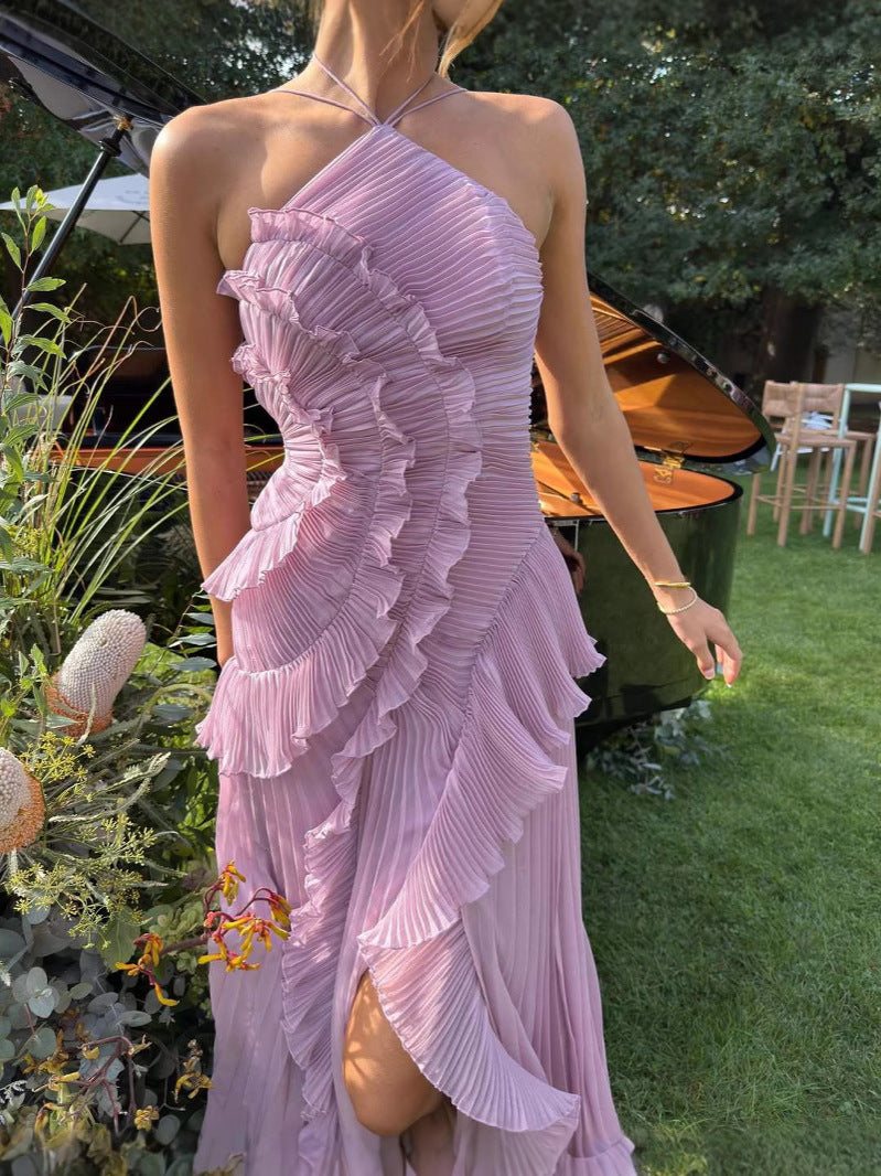 Vestido Assimétrico Tendência Vivella Lilac