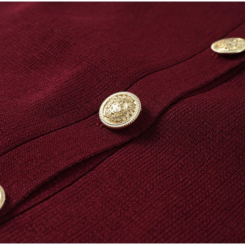 Conjunto Cardigan e Saia Plissada Vivella Alessia