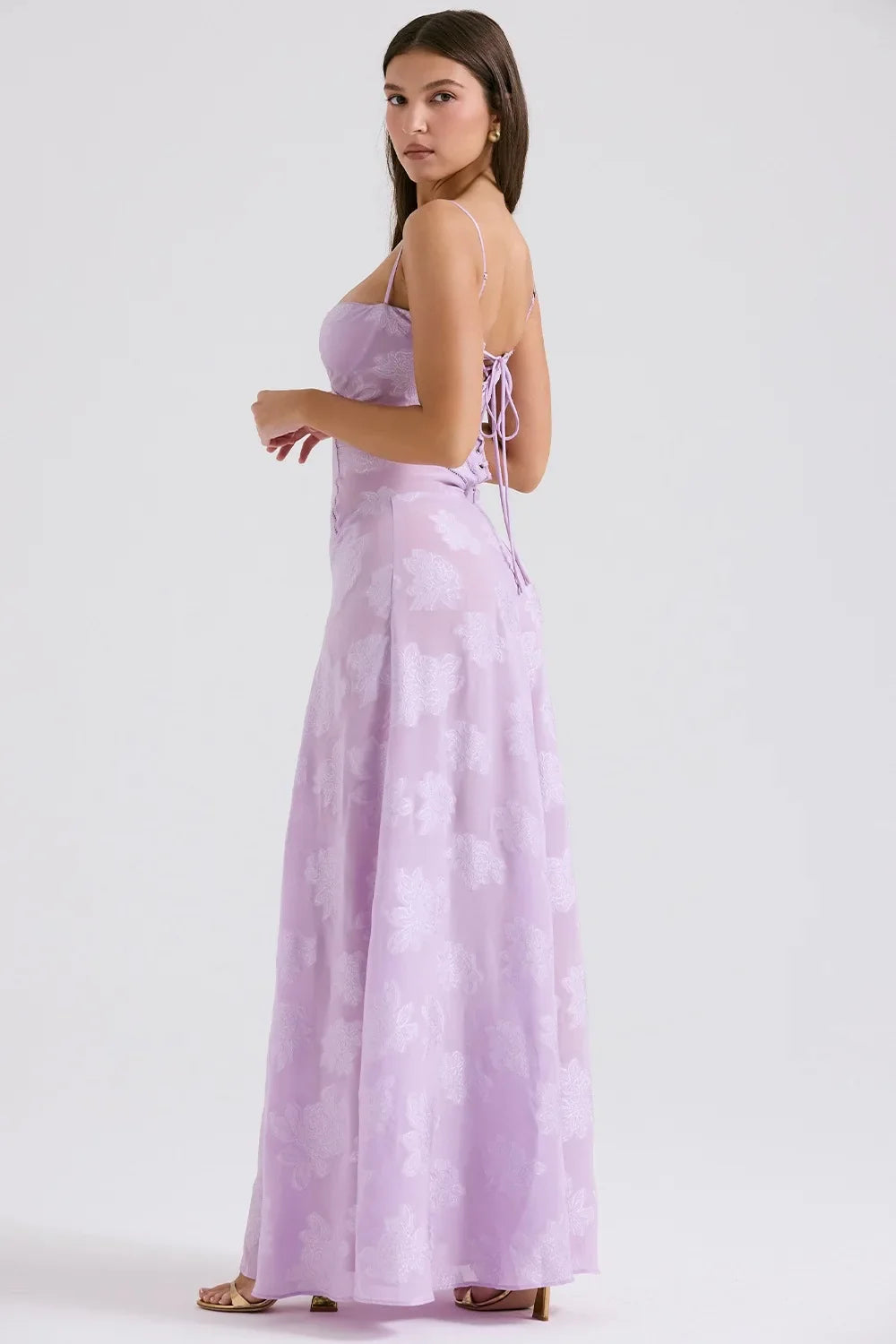Vestido Longo Modelador com Amarrações Corselet Vivella Selena - GOLDEN ERA