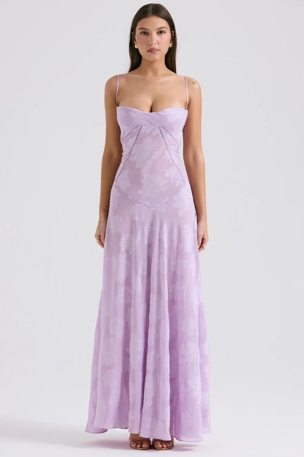 Vestido Longo Modelador com Amarrações Corselet Vivella Selena - GOLDEN ERA