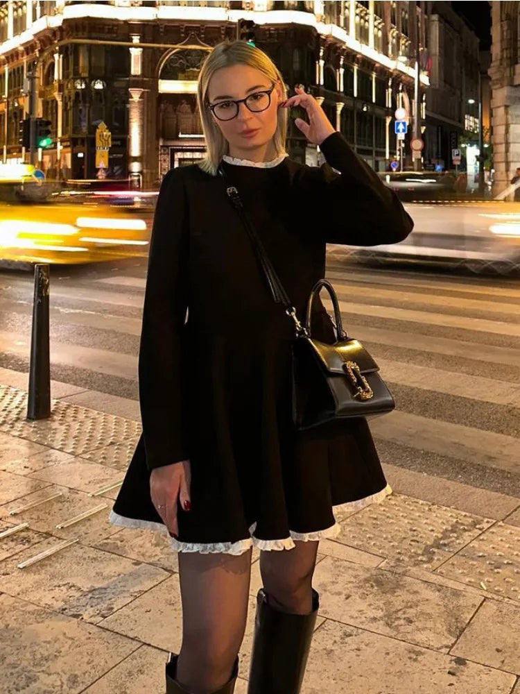 Vestido Curto de Camurça Retrô Vivella Melissa