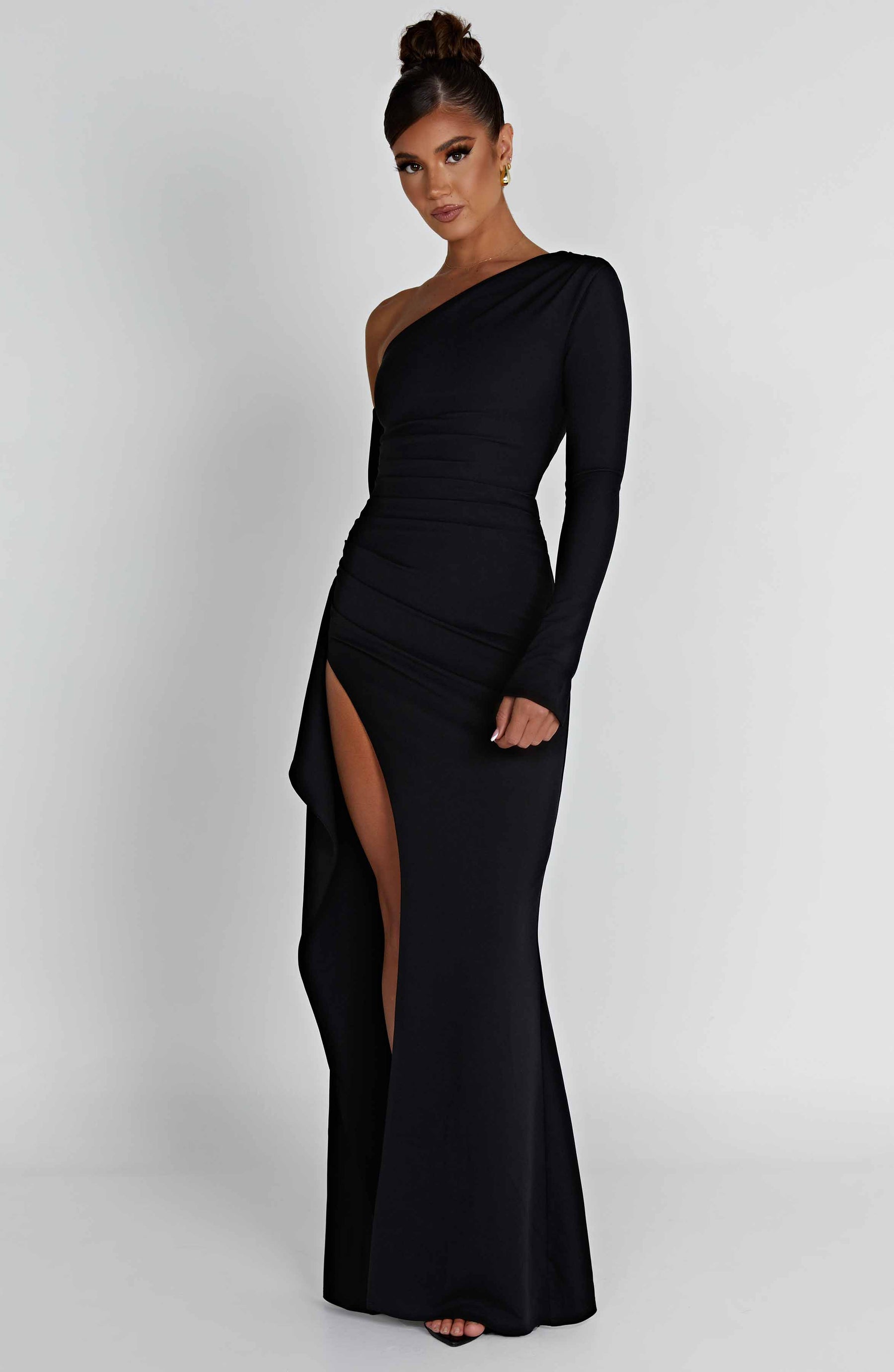 Vestido Longo com Fenda Vivella Abrielle