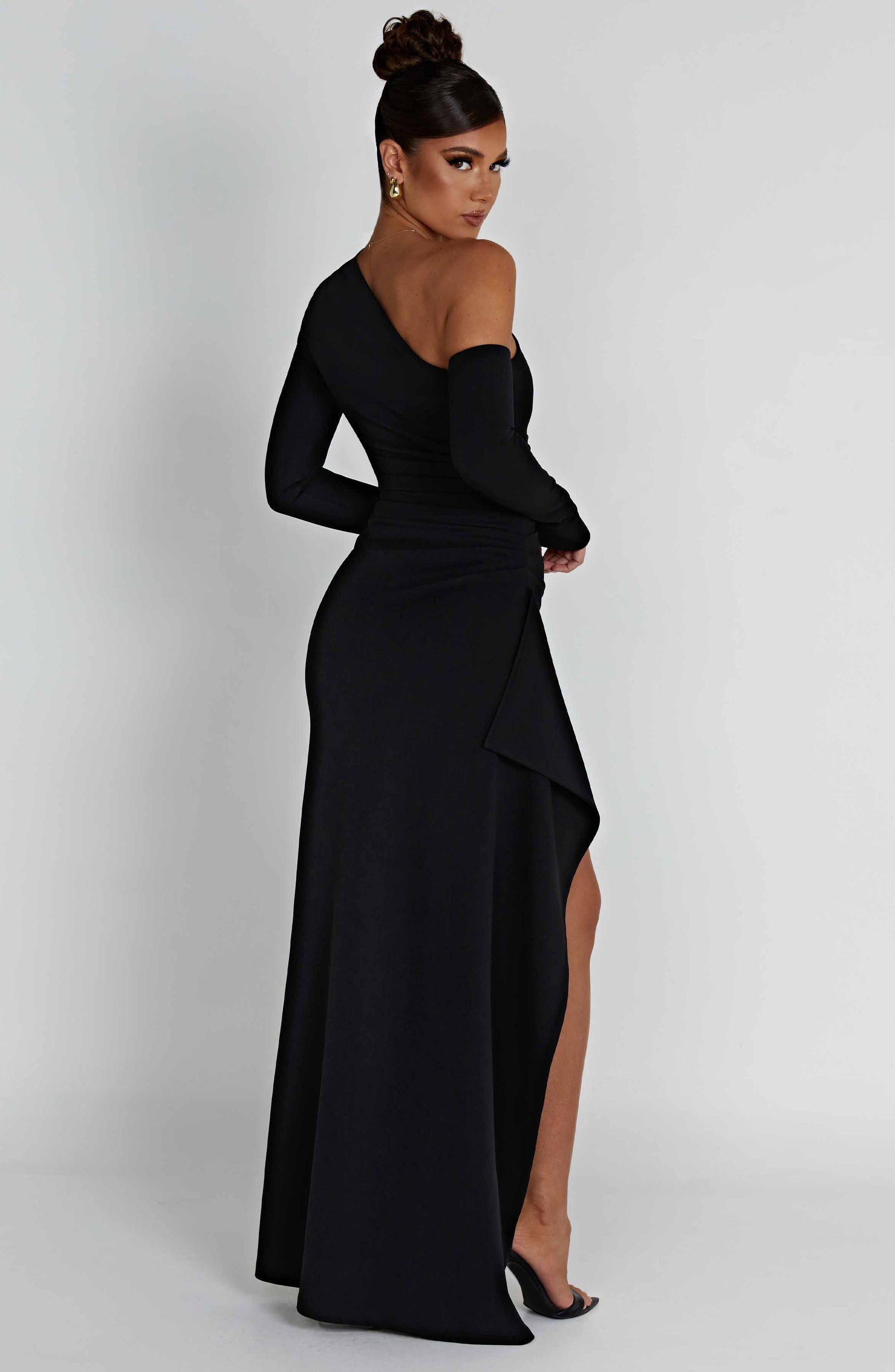 Vestido Longo com Fenda Vivella Abrielle