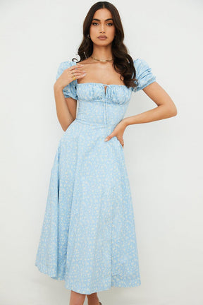 Vestido Midi com Manga Princesa Vivella Fiorentina - GOLDEN ERA
