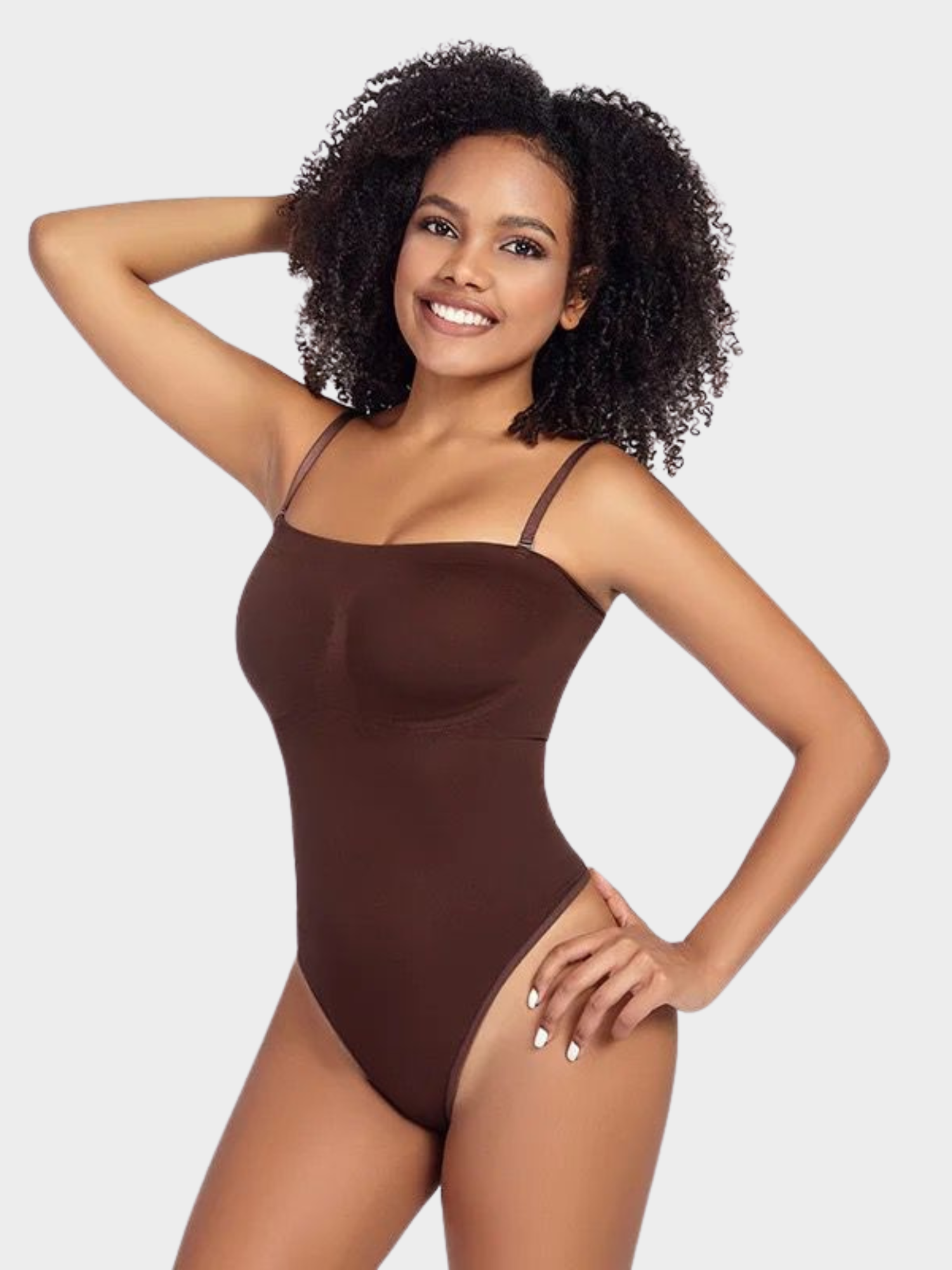 Body Suit Modelador Tanga Fio Vivella - Alças Removíveis