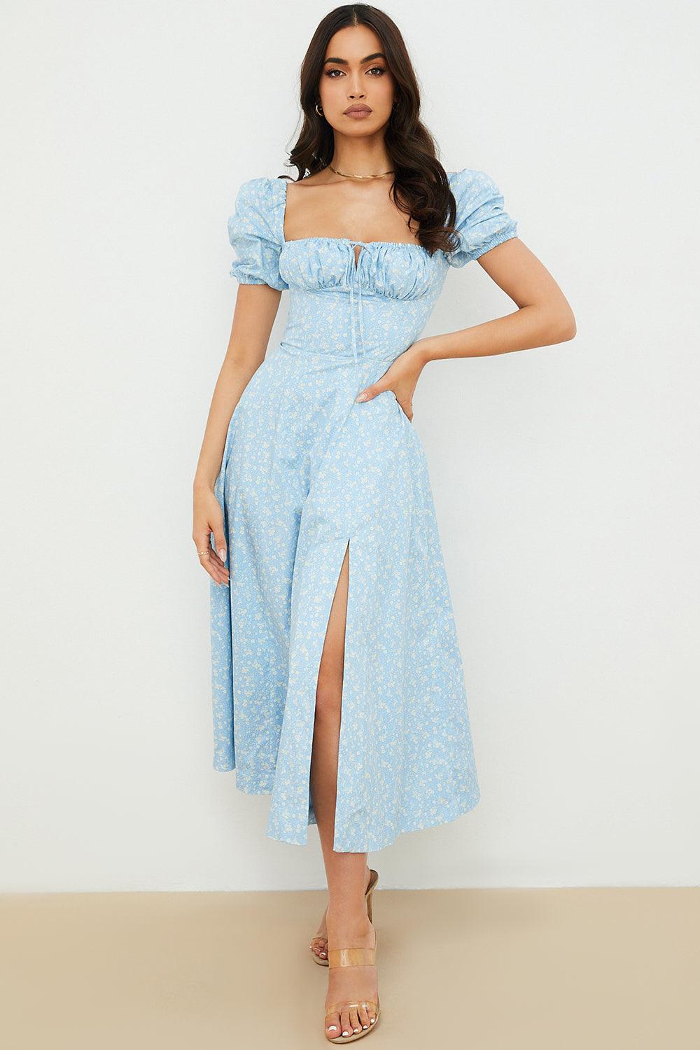Vestido Midi com Manga Princesa Vivella Fiorentina - GOLDEN ERA