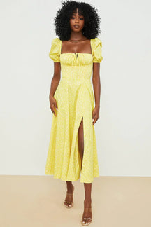 Vestido Midi com Manga Princesa Vivella Fiorentina - GOLDEN ERA