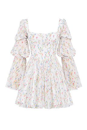 Vestido Curto Bufante Modelador Floral Vivella Veronica - GOLDEN ERA