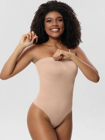 Body Suit Modelador Tanga Fio Vivella - Alças Removíveis