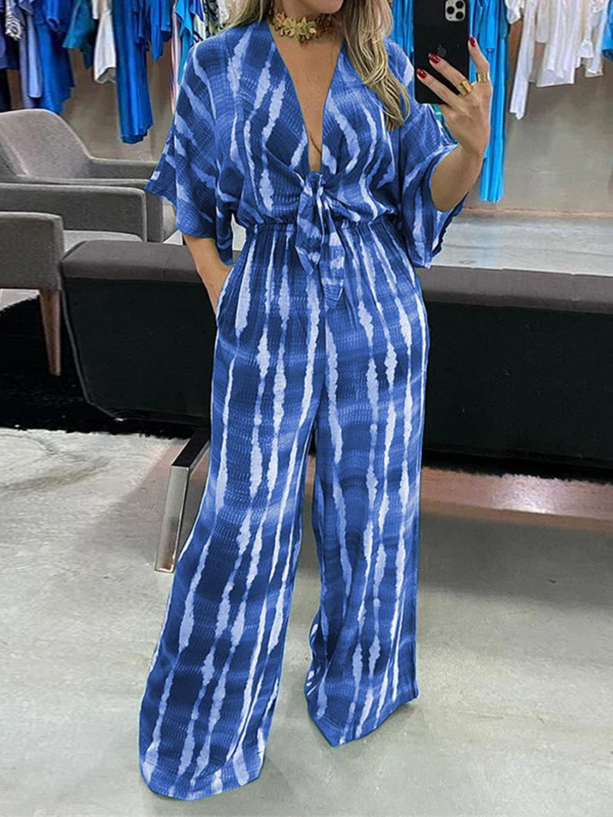 Macacão Longo Casual Vivella Laura Soltinho