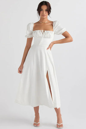 Vestido Midi com Manga Princesa Vivella Fiorentina - GOLDEN ERA