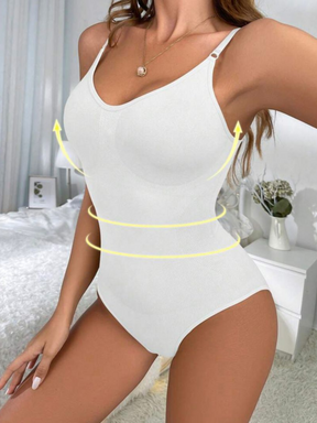 Body Modelador Suit Branco Vivella - Edição Limitada