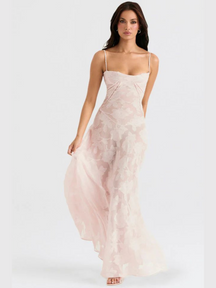Vestido Longo Modelador com Amarrações Corselet Vivella Selena - GOLDEN ERA