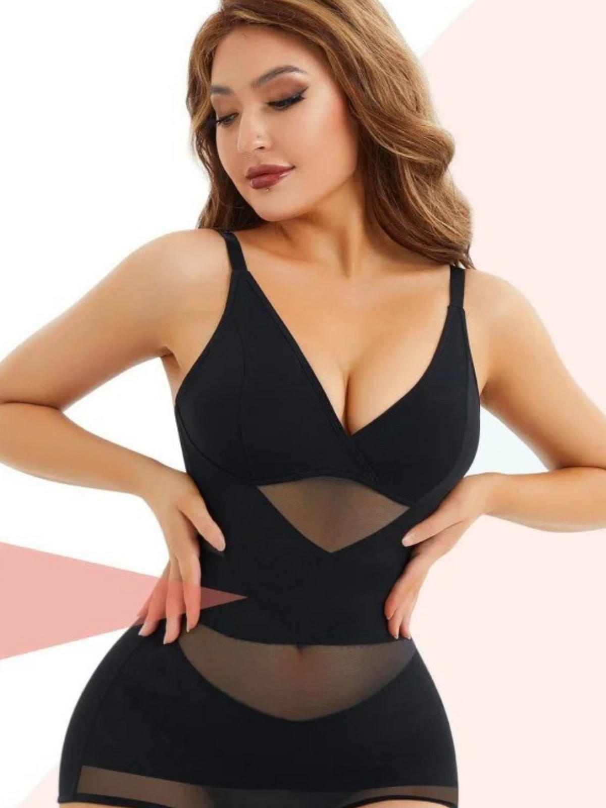 Body Suit Modelador Compressão em X Vivella