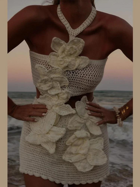 Vestido Curto em tricô Vivella Açucena