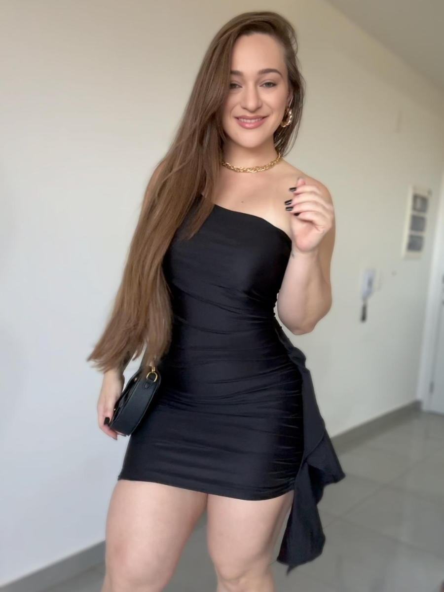 Vestido Curto Cetim de Compressão Vivella Avery - FULL