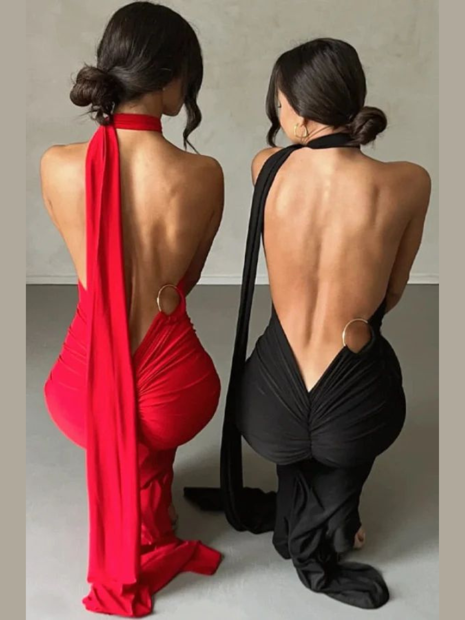 Vestido Longo Maxi de Um Ombro Só e Costas Abertas Vivella Natalie - FULL
