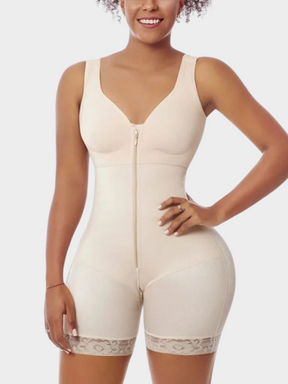 Cinta Modeladora de Alta Compressão com Zíper e Empina Bumbum sem Costura Vivella