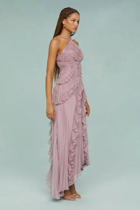 Vestido Assimétrico Tendência Vivella Lilac