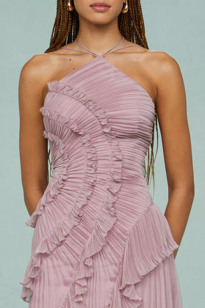 Vestido Assimétrico Tendência Vivella Lilac