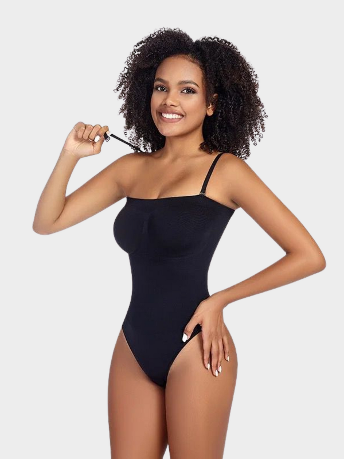 Body Suit Modelador Tanga Fio Vivella - Alças Removíveis