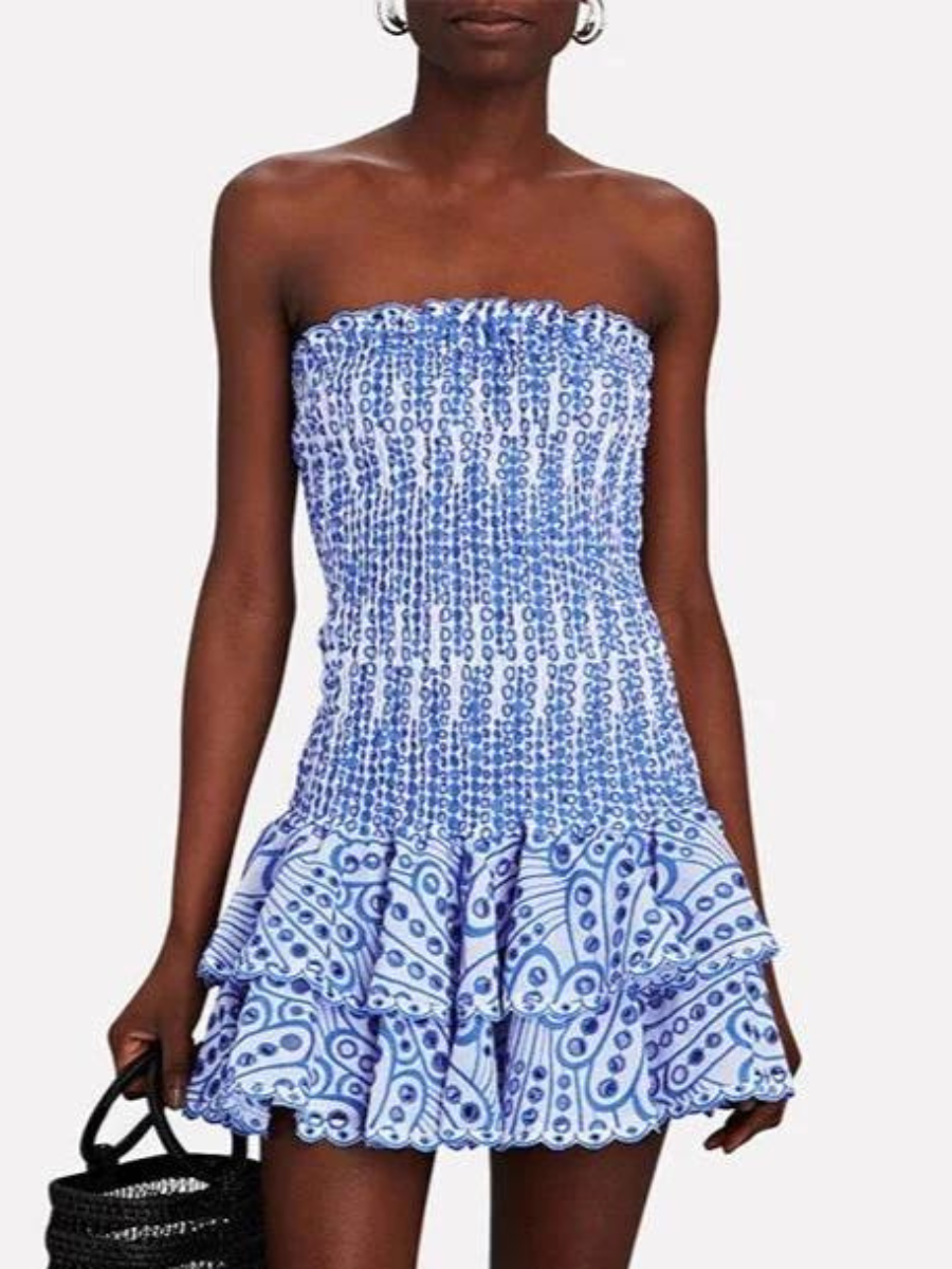 Vestido Tubinho com Babados Vivella Amélia