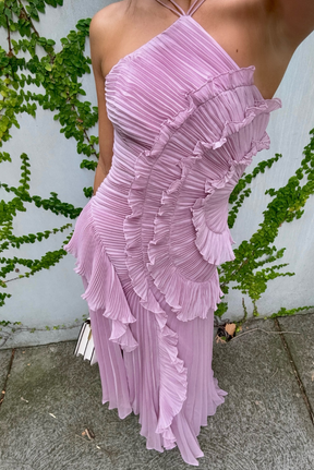Vestido Assimétrico Tendência Vivella Lilac