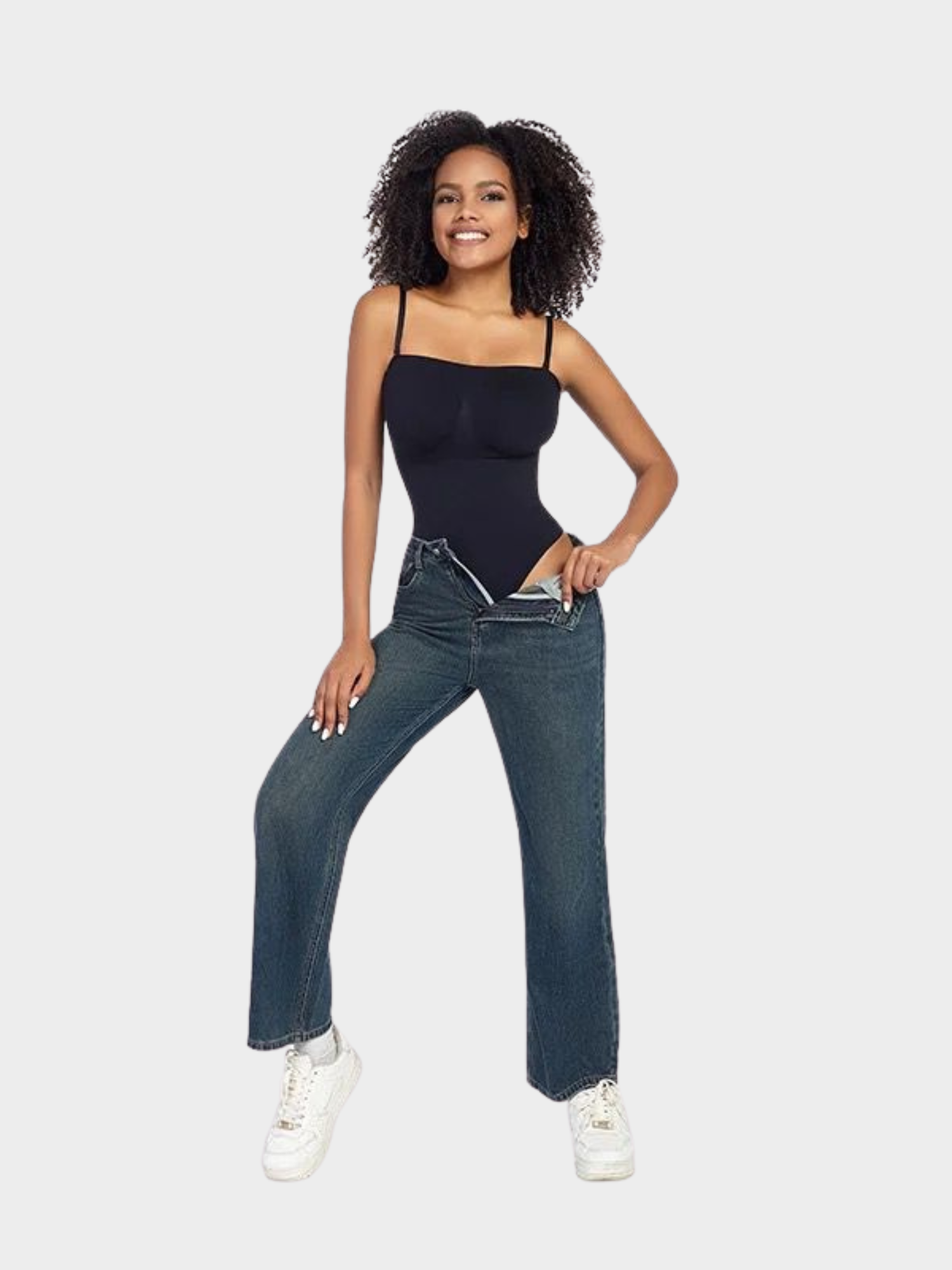 Body Suit Modelador Tanga Fio Vivella - Alças Removíveis