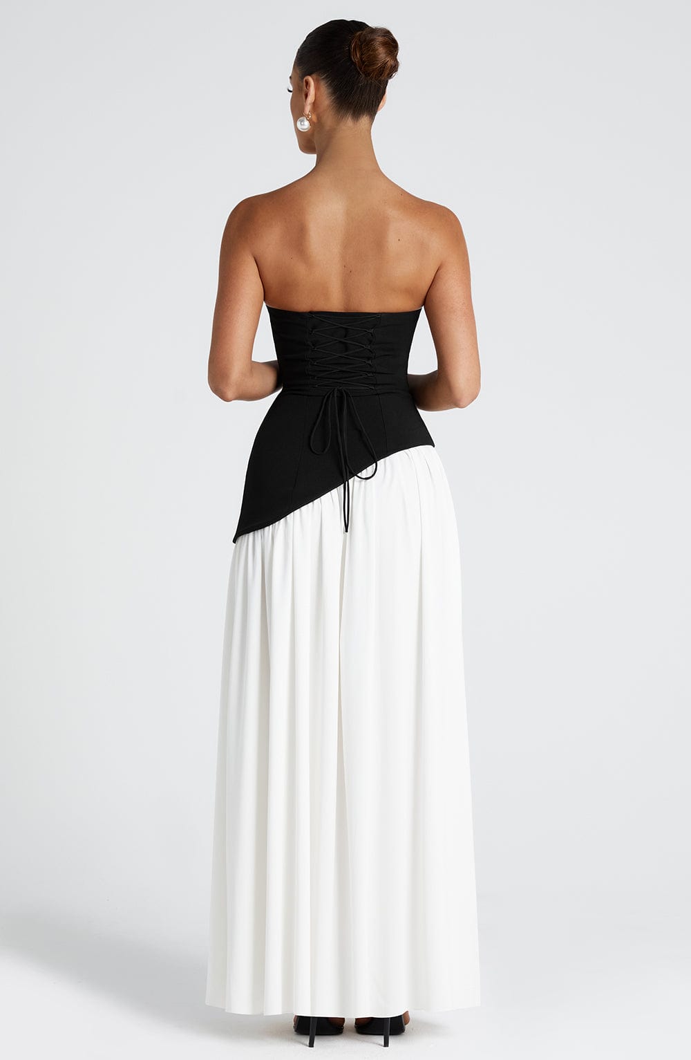 Vestido Longo Sem Alças Elegante Vivella Mya