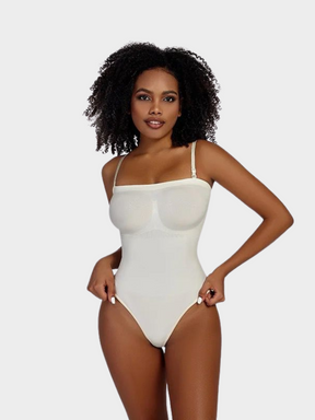 Body Suit Modelador Tanga Fio Vivella - Alças Removíveis