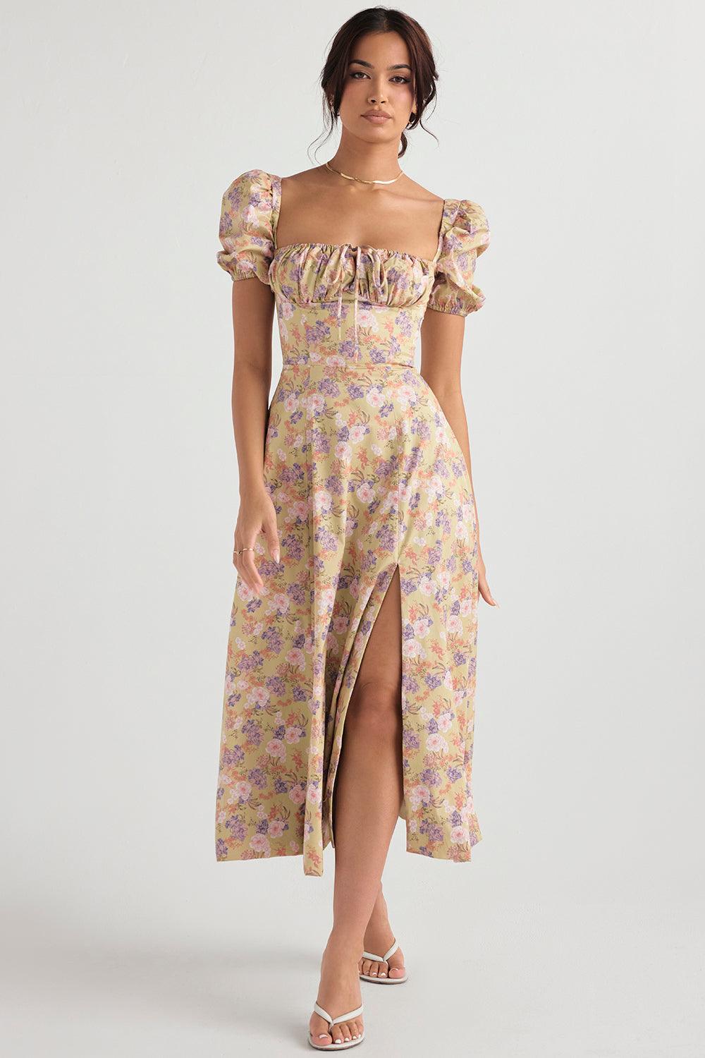 Vestido Midi com Manga Princesa Vivella Fiorentina - GOLDEN ERA