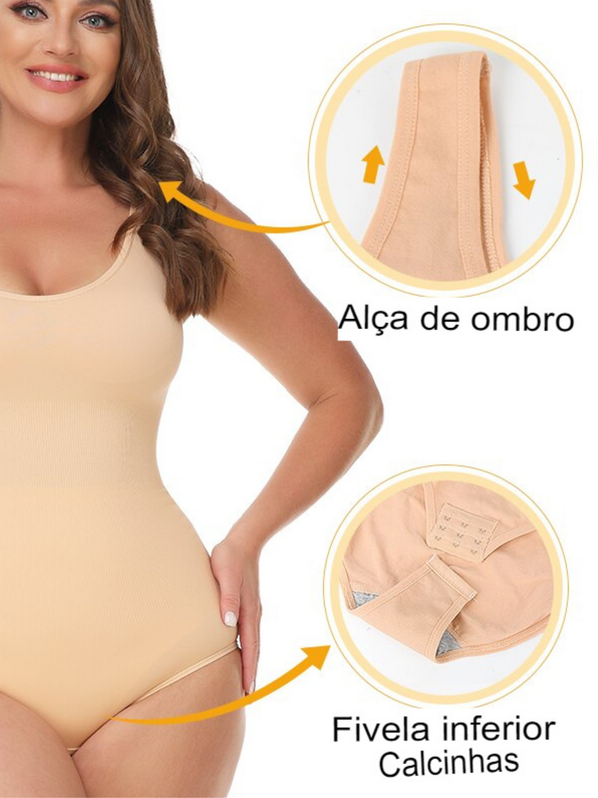 Body Modelador Suit Shape Slim Vivella - Regata