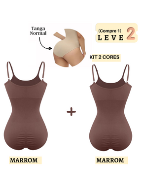 Body Modelador Suit Shape Slim Vivella (Compre 1 leve 2)