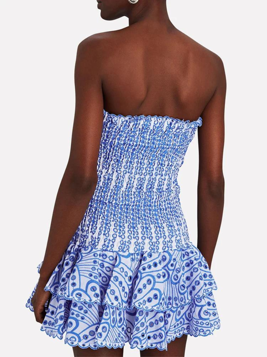 Vestido Tubinho com Babados Vivella Amélia