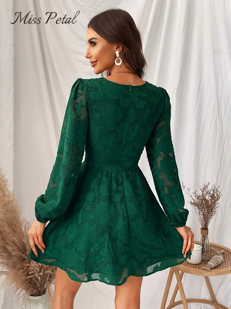 Vestido Manga Longa Vivella Miss Petal