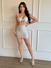 Vestido Curto Efeito Corselet Acetinado Vivella Francine - FULL