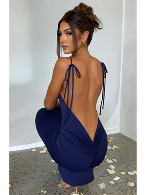 Vestido Longo Costas Aberta Vivella Sanya - FULL