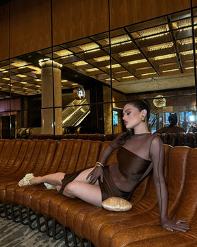 Vestido Curto Com Tule Irregular Vivella Mariáh