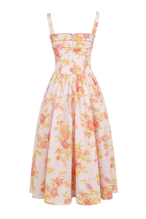 Vestido Midi Xadrez Vivella Farm - GOLDEN ERA