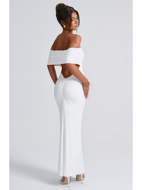 Vestido Longo Ombro a Ombro Costas Aberta Vivella Luiza
