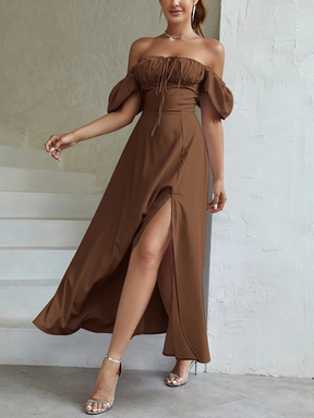 Vestido Midi Modelador Bustier Mavie com Mangas Vivella - GOLDEN ERA