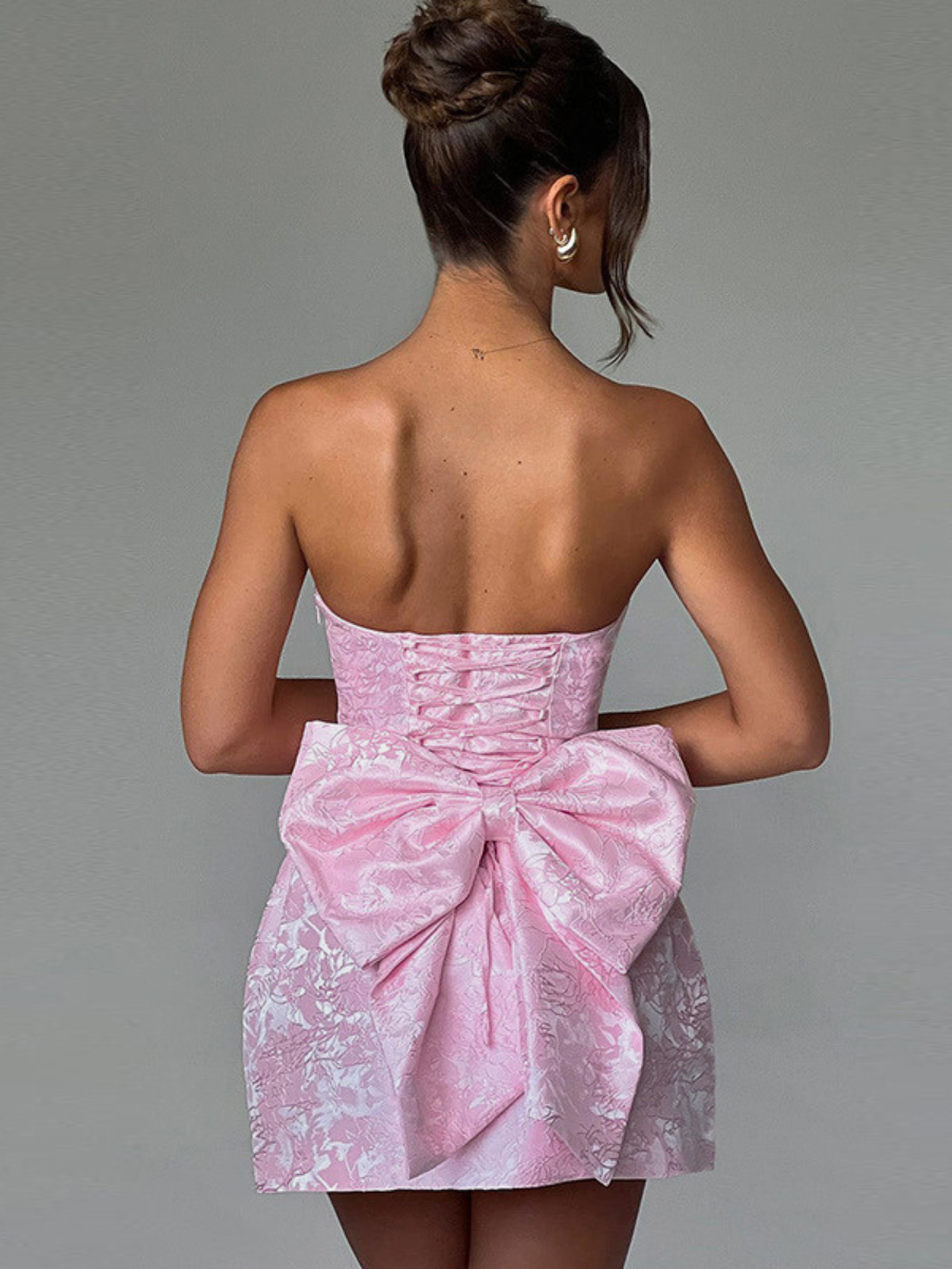 Vestido Curto Sem Alças Vivella Mariah