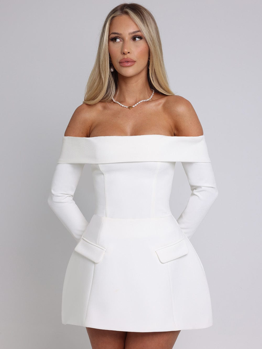 Vestido Manga Longa Curto Vivella Kelly