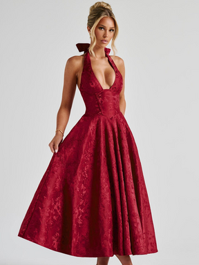 Vestido Midi Frente Único Vivella Passione